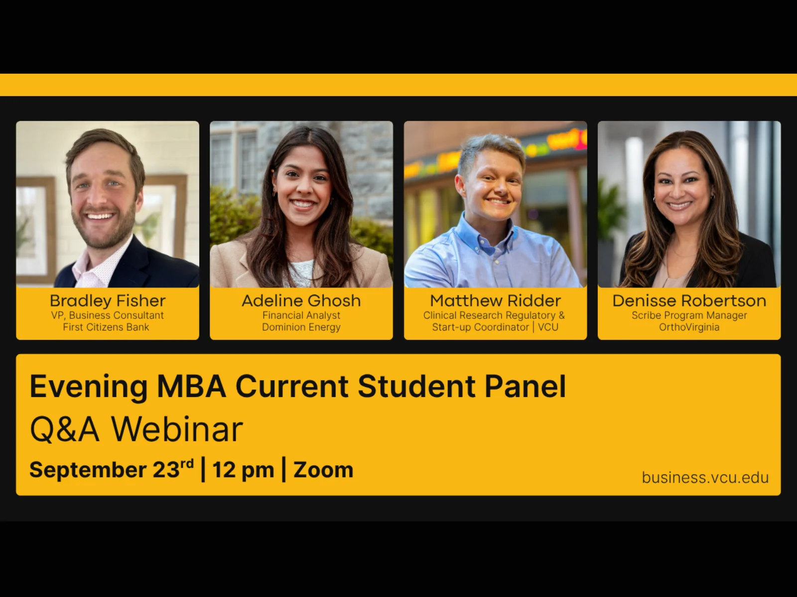 Evening MBA Panel and Q&A Webinar
