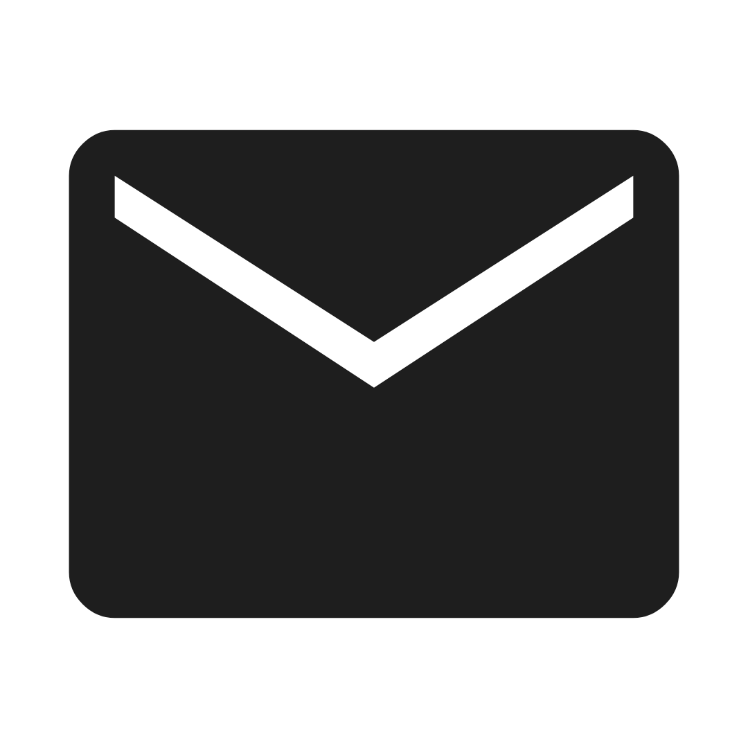 a black illustration of mail