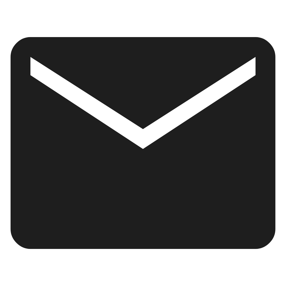 a black illustration of mail
