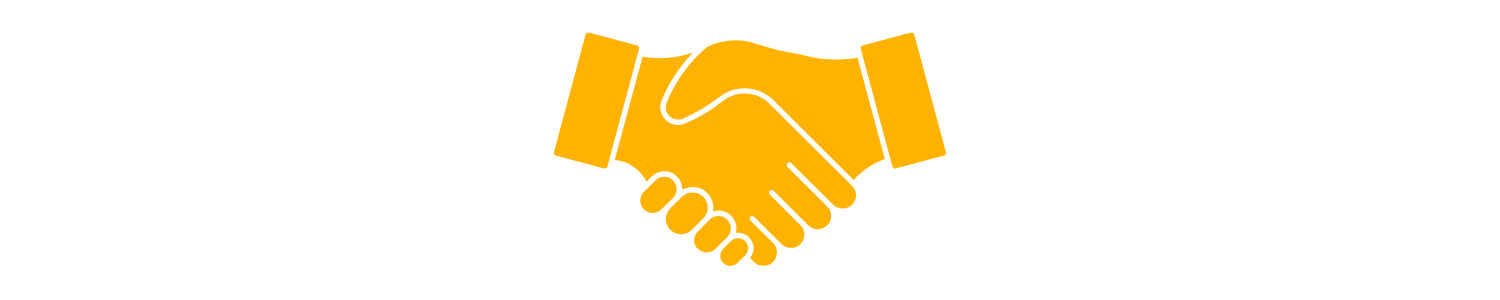 A back handshake icon with grey background