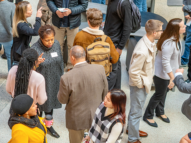 Group of people networking